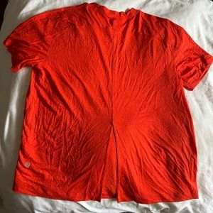 Orange lululemon shirt